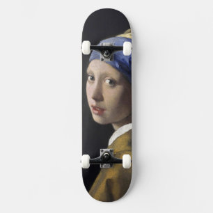 Skate Menina com um brinco Johannes Vermeer da pérola