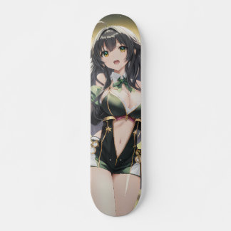 Skate Menina de anime sorridente e bonita
