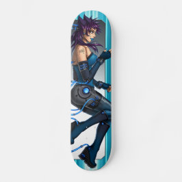 Skate Menina do Anime da ficção científica