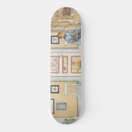 Skate Menino sentado no canto (por Carl Larsson)