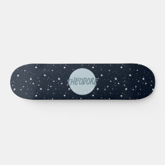 Skate Meninos nome personalizado estrelas da lua criança