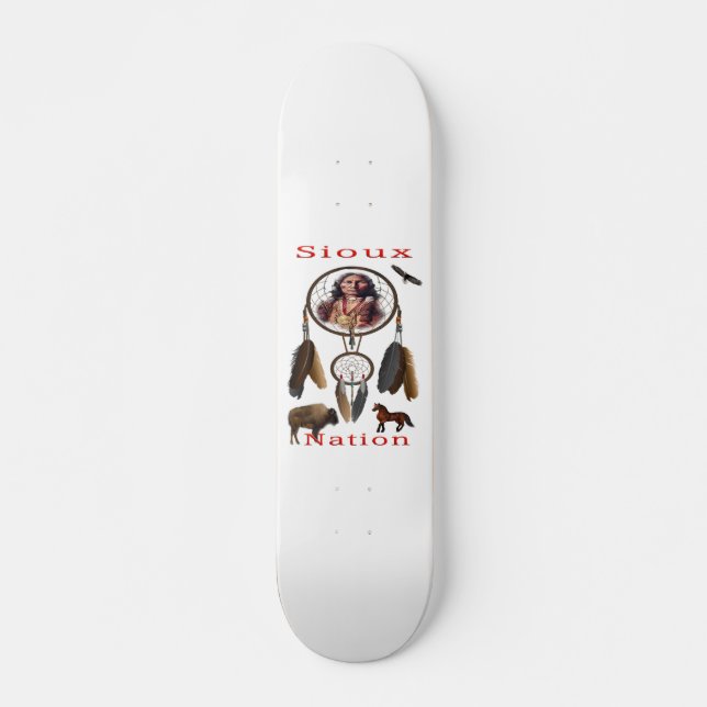 Skate Mercnandismo da nação Sioux (Frente)