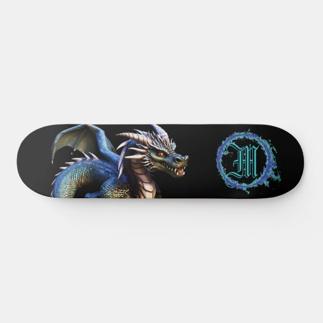 Skate *~* Metálico AP88 Dragão Teal Elemental Fierce (Horz)
