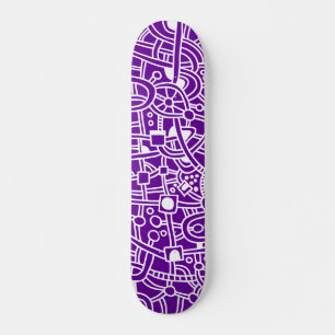 Skate Metrópole II - Branco em Roxo