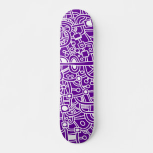 Skate Metrópolis III - Branco em Roxo