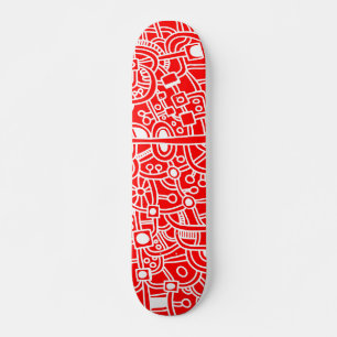 Skate Metropolis III - Branco em Vermelho