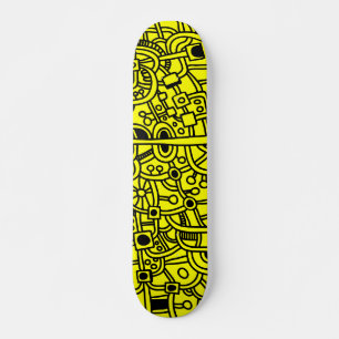 Skate Metrópolis III - Preto em Amarelo