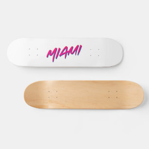 Skate Miami Neon Cores Novo Minimalismo de Estilo Retroa