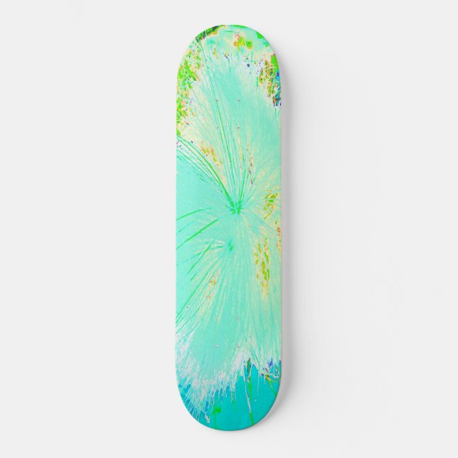 Skate Milkweed Psikedélico de Água e Verde Lima (Frente)