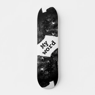 Skate minha palavra em preto