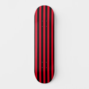 Skate Mínimo Vermelho e Preto Moderno Striped