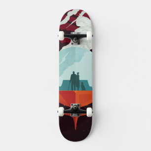 Skate Missão De Poster-Cassini Do Espaço Retroativo A Sa