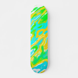 Skate Mistura de Tinta Líquida com Textura de Mármore de