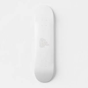 Skate Misty Rosa, Flush Mahogany, Decorative Design
