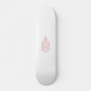 Skate Misty Rosa, Flush Mahogany, Decorative Design
