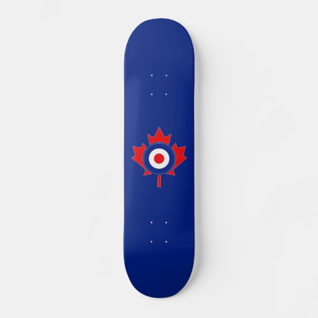 Skate Mod do rolo de folhas mapeado canadense em azul (Frente)