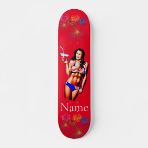 Skate Modelo de Malhação Bikini Patriótico Thunder_Cove