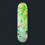 Skate Modelo Trendy Yellow Green Modern Abstrato<br><div class="desc">Vazio de Arte Moderna modelo Verde Amarelo Abstrato com Tendy.</div>