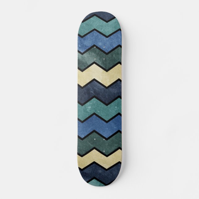 Skate Modern Manly Blue Chevrons (Frente)