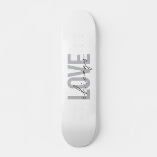 Skate Moderno, legal, simples, mínimo, design Love Chica