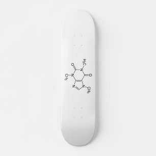 Skate Molécula de Cafeína Química Café Átomos