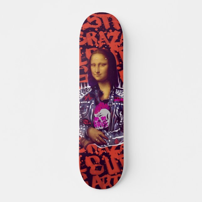 Skate Mona Lisa Punk Art (Frente)