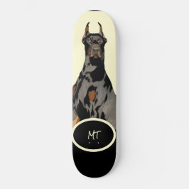 Skate monograma Black Doberman Pincher Black & Tan