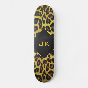 Skate Monograma com Leopard Brown e Yellow