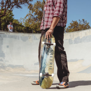 Skate Monograma de Montanhas de Paraíso Mágico