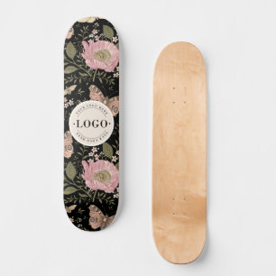Skate Monograma Floral Botânico de Flor Silvestre Modern