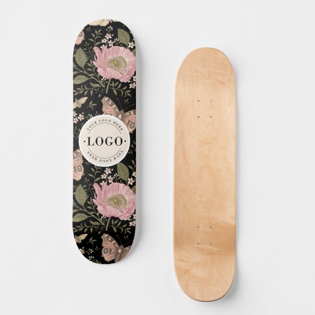 Skate Monograma Floral Botânico de Flores Silvestres Mod (Frente)