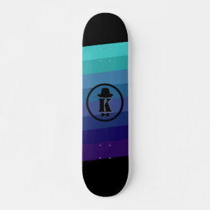 Skate Monograma Inicial De Omã Azul Para Homens