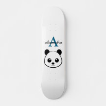 Monograma Personalizado de Urso Panda Bonito com F