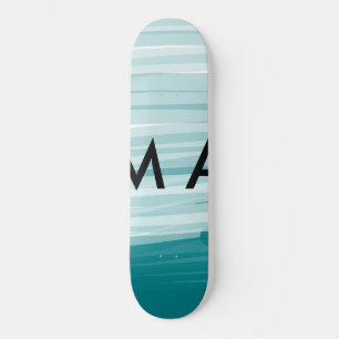 Skate Monograma simples adicione a letra do seu nome hom