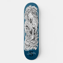 skate Monograma Skeleton Blue Anchor