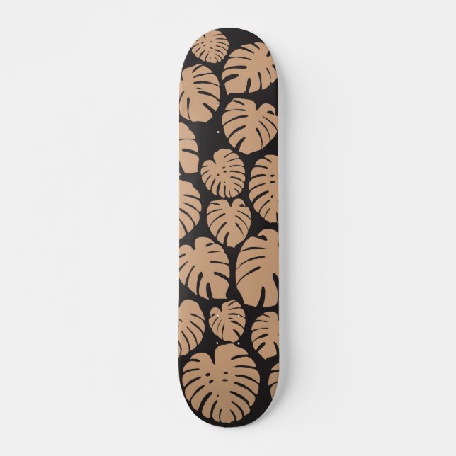 Skate Monstera em Tan e Negro (Frente)