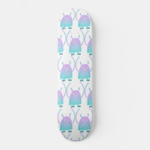 Skate Monstro Azul Pequeno e Fofo