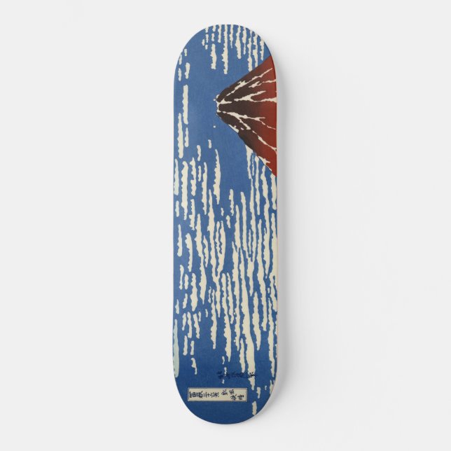 Skate Monte Fuji em tempo limpo (Red Fuji) (Hokusai) (Frente)
