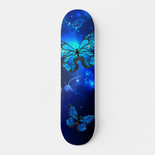 Skate Morpho Butterfly in the Dark Background
