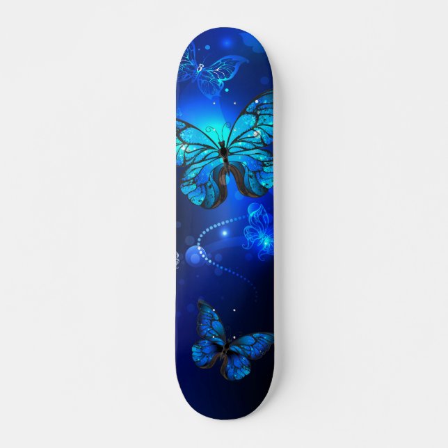Skate Morpho Butterfly in the Dark Background (Frente)