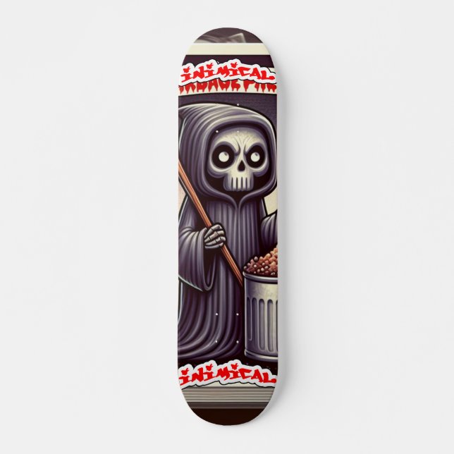 Skate Morte por Cartoon Inimio (Frente)