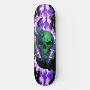 Skate Morto do crânio escuro 5 - Verde