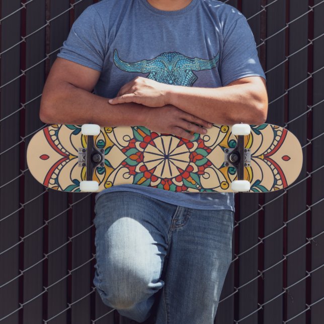 Skate mosaico árabe marroquino (Ao ar livre 3)
