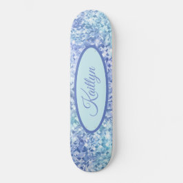 Skate Mosaico Marble Swirl Sheen Editable Nameplate
