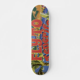 Skate Mosca ao poster das viagens vintage de Tenerife