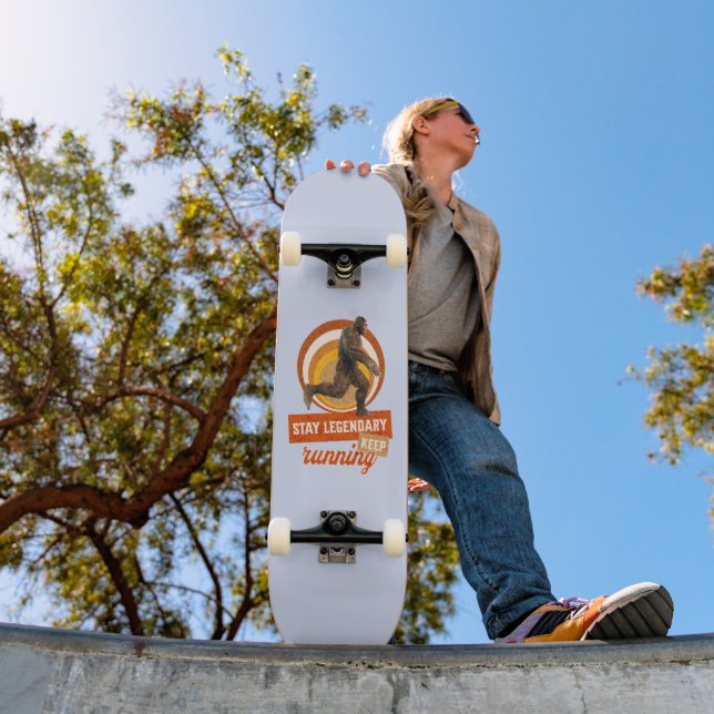 Skate Motivação Divertida de Bigfoot Correndo (Ao ar livre 1)
