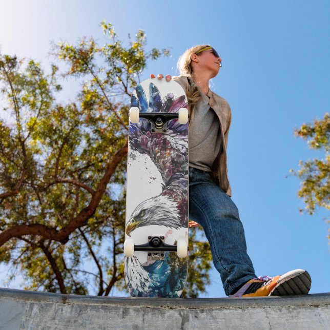 Skate Mountain Majestade Eagle Watercolor (Ao ar livre 1)