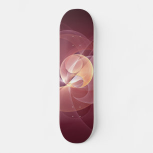 Skate Movimento Abstrato Moderno Vinho Vermelho Cor-de-r