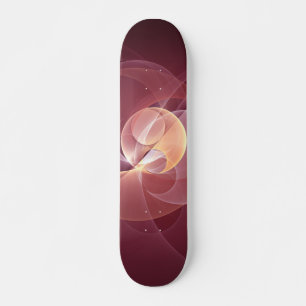Skate Movimento Abstrato Moderno Vinho Vermelho Cor-de-r