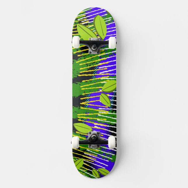 Skate Movimento Verde – Natureza Abstrata (Frente)